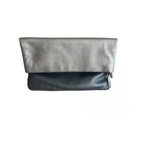 Brighton Fold Over Clutch Handbag EUC Animal Print Interior